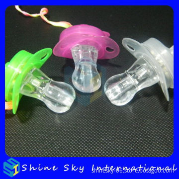 Excellent Quality Crazy Selling Led Pacifier Flashing With Cheer Whistle